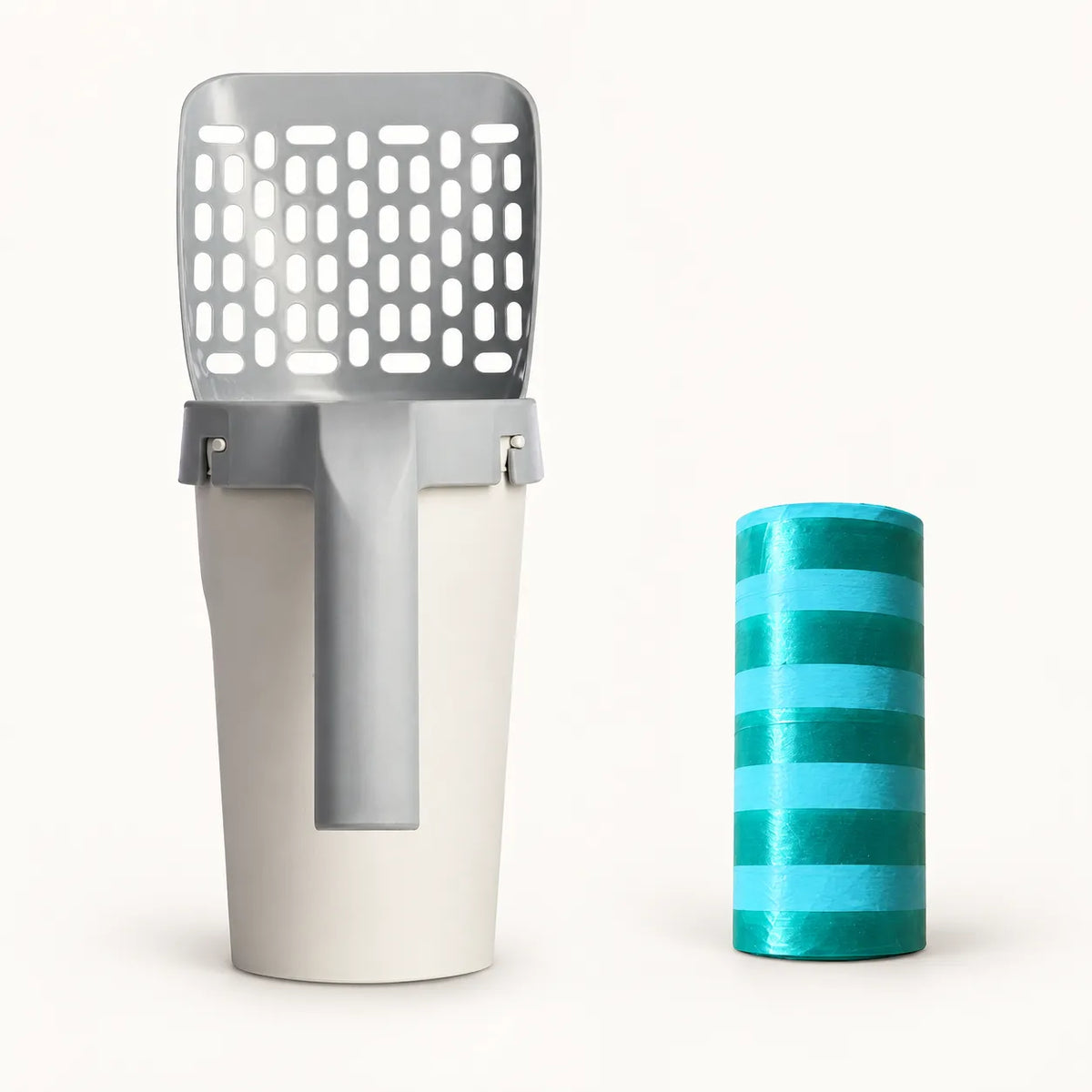 Litter Scoop with Storage with 1 refill bag roll