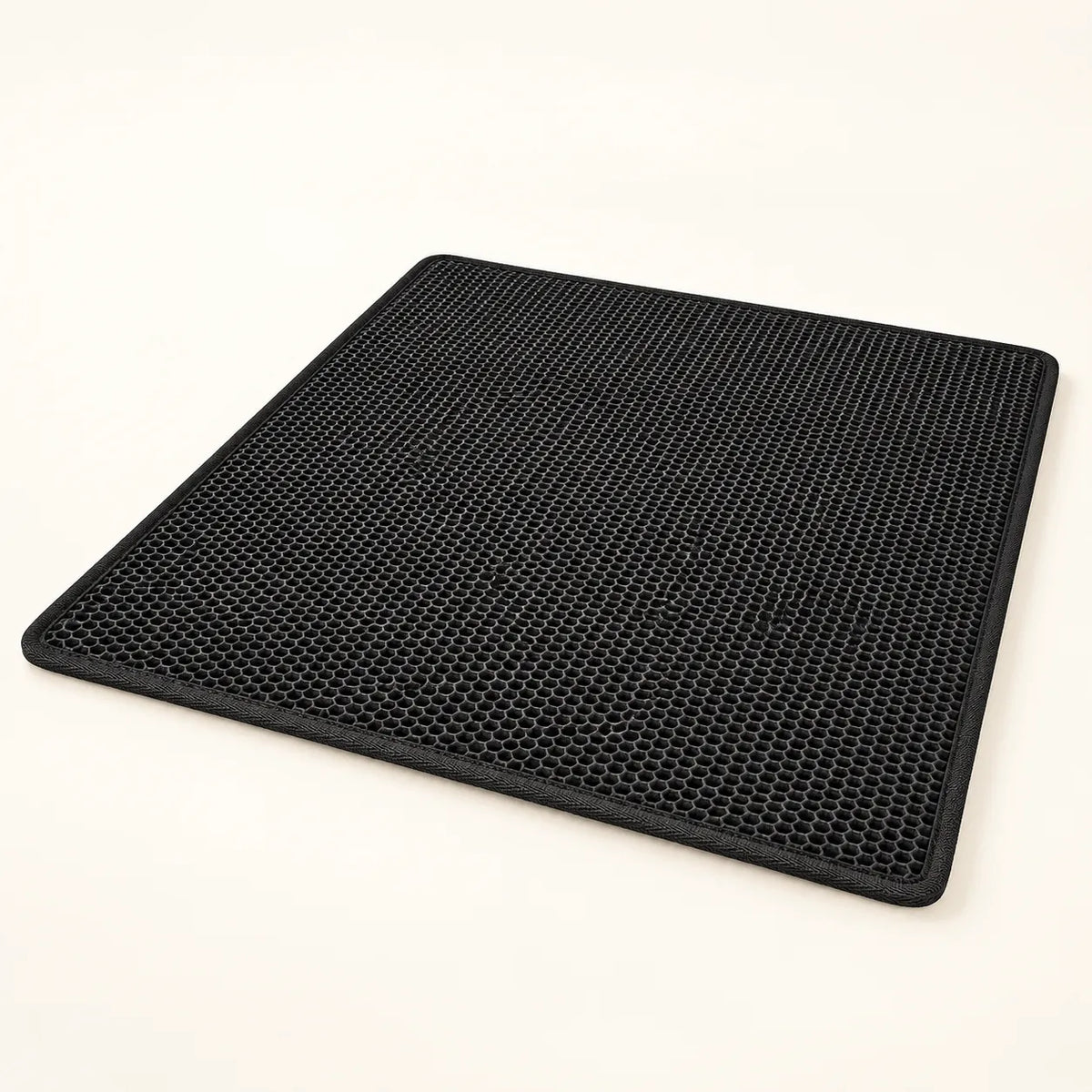 Black Honeycomb Litter Mat