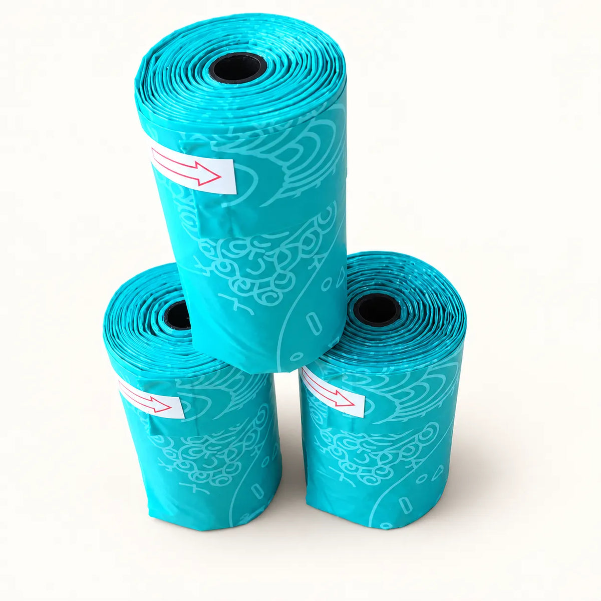 Teal refill bag rolls for the Litter Scoop with Storage