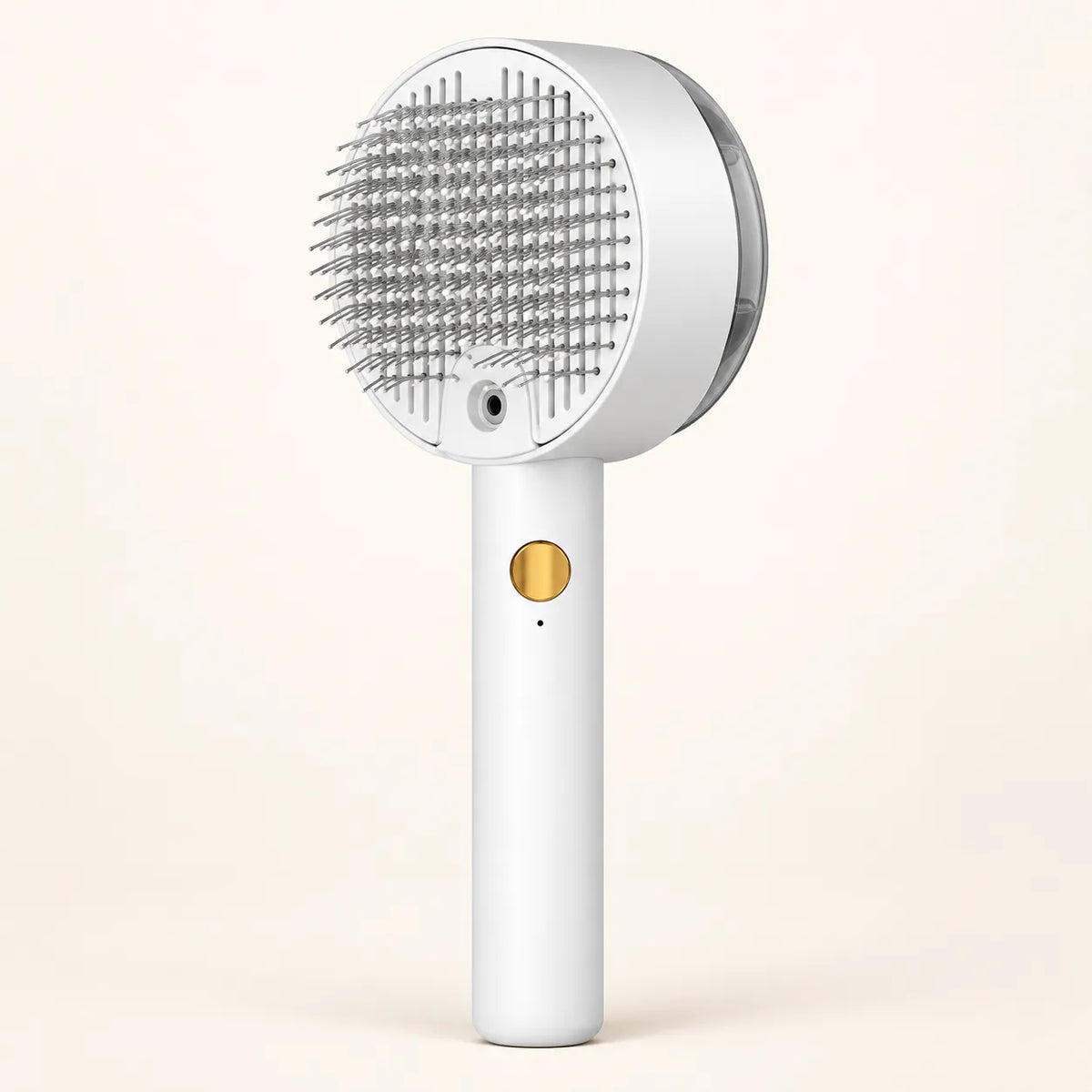 White Mist Grooming Brush with rounded metal pins