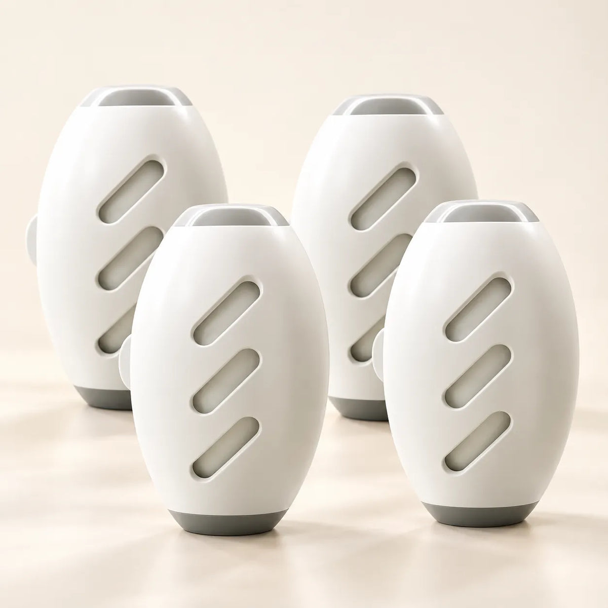 Soft White Reusable Pet Hair Roller 4-Pack